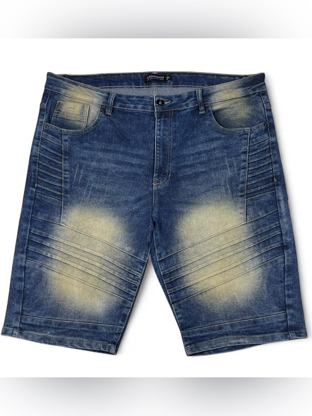 NWOT! Southpole Biker Moto Y2K Jorts Jean Shorts Men’s Size 38_Slim Streetwear